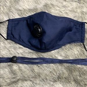 New Adult Mask with Valve, Filter Pocket, Lanyard